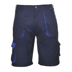 Portwest Mens Texo Contrast Shorts / Navy